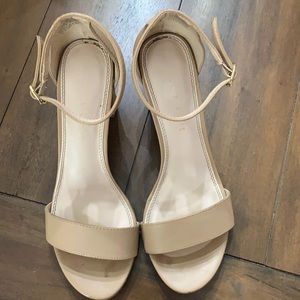 Kelly and Katie Hailee Sandal Beige Faux Leather